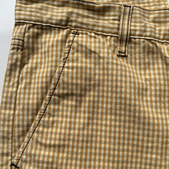 Levis 511 Y2K Skinny Mens Pants W36 L32 Gingham Yellow Cotton - Picture 3 of 8